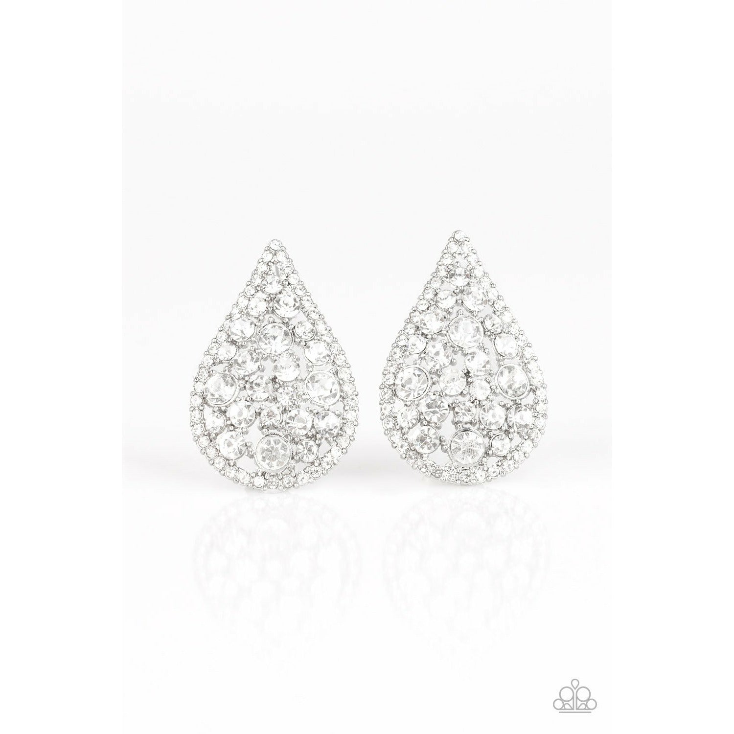 REIGN-Storm white earrings – The Sparkling Diva 1