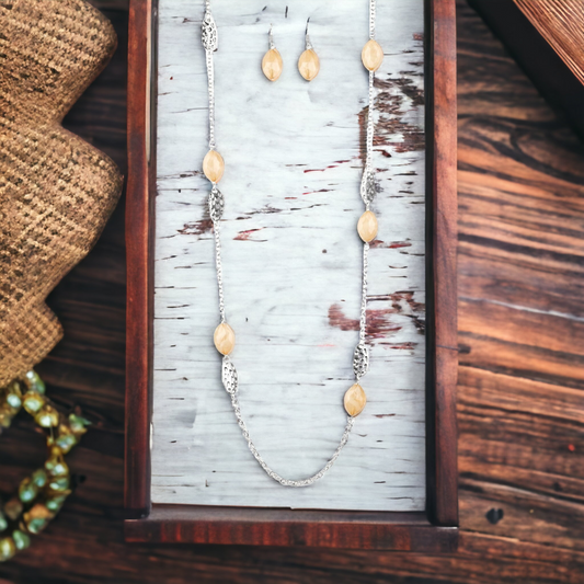 Beachfront Beauty - Brown necklace