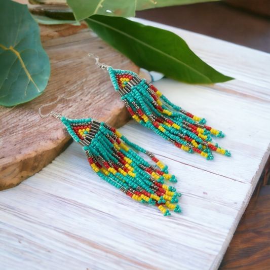 Bead work earrings