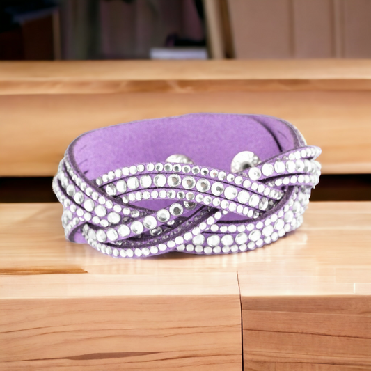 Bring On The Bling - Purple bracelet