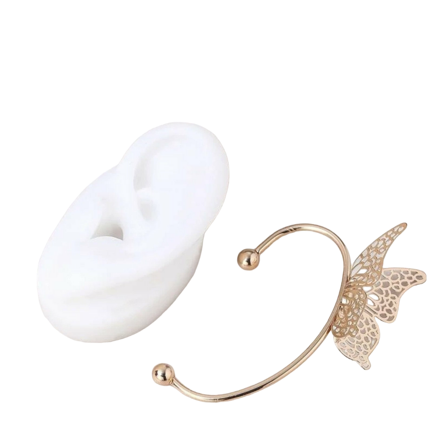 Butterfly ear climber earring