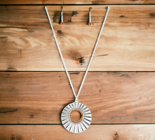 Chicly Centered - Brown necklace