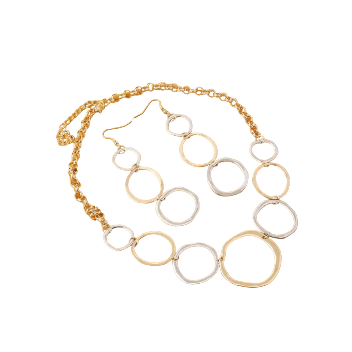 Circle in necklace set