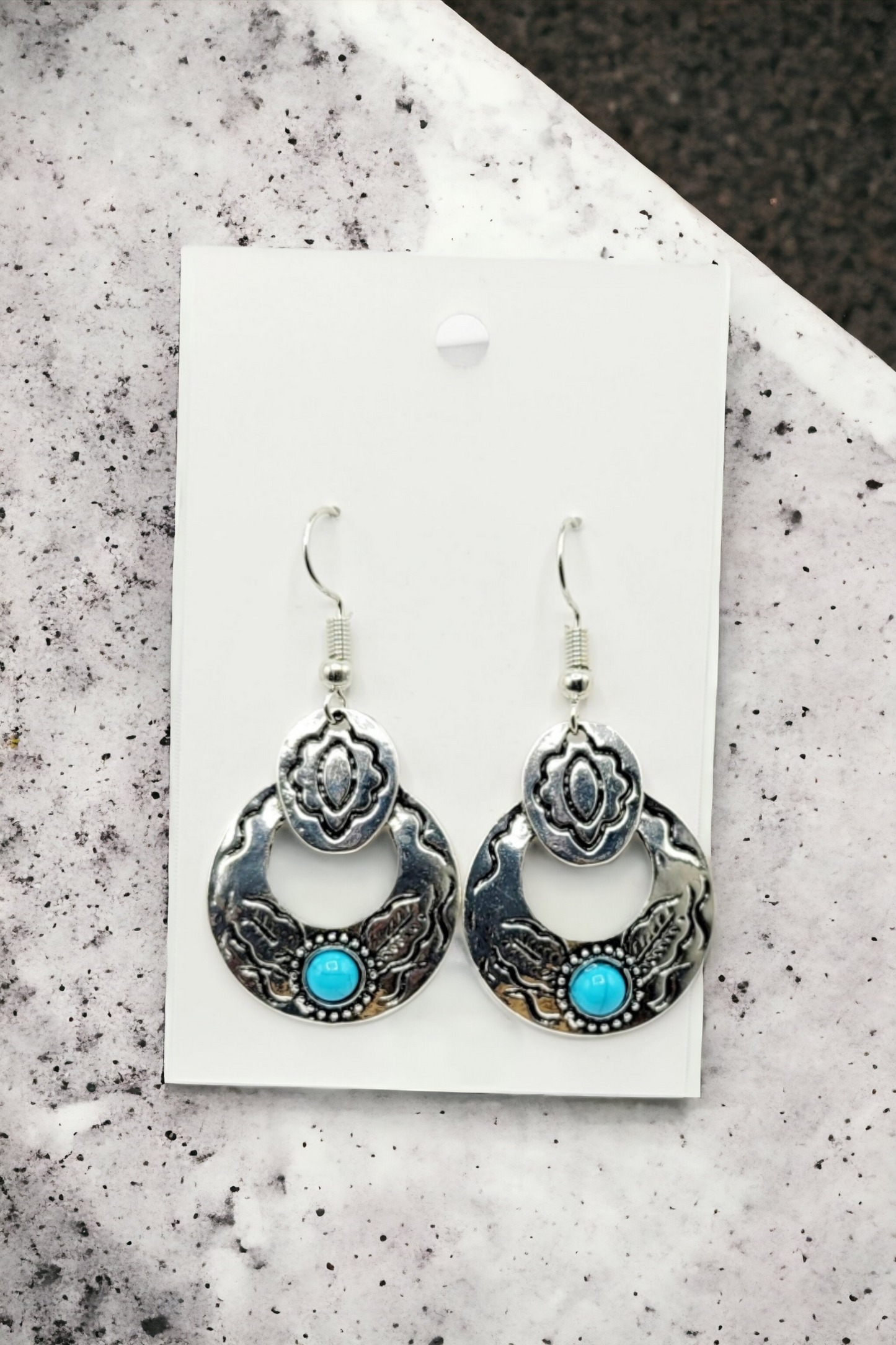 Country blues earrings