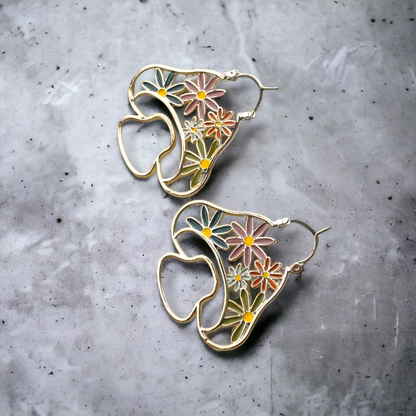 Crazy daisies earrings