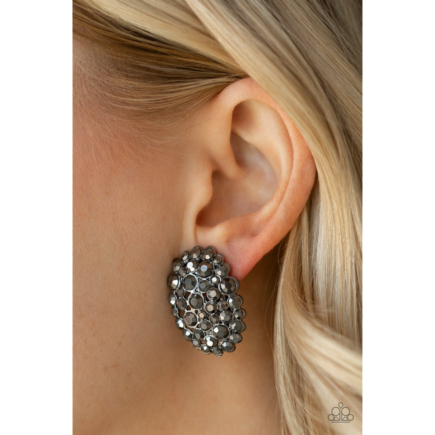 Daring Dazzle - Black earrings