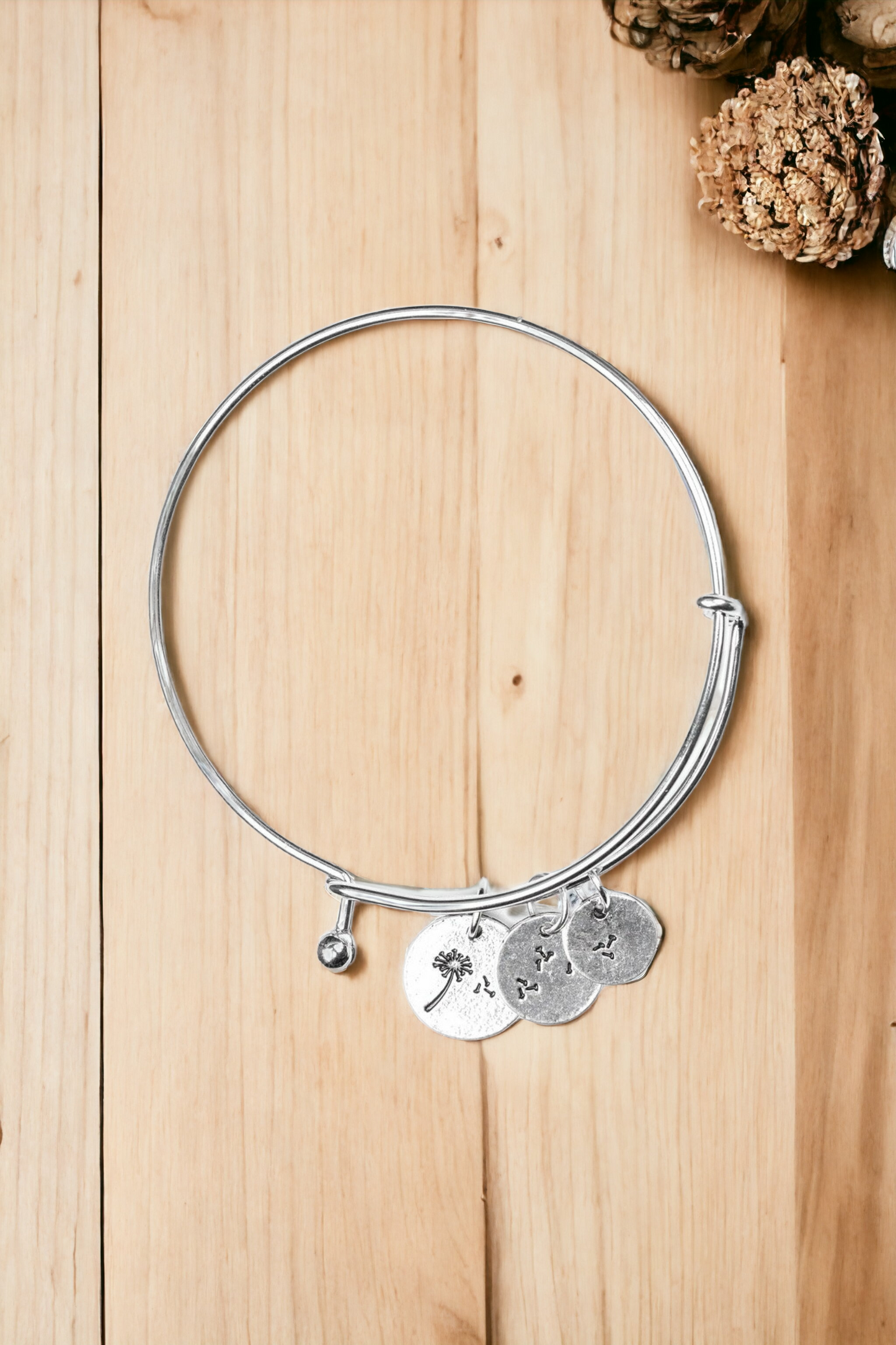 Dreamy Dandelions - Silver bracelet