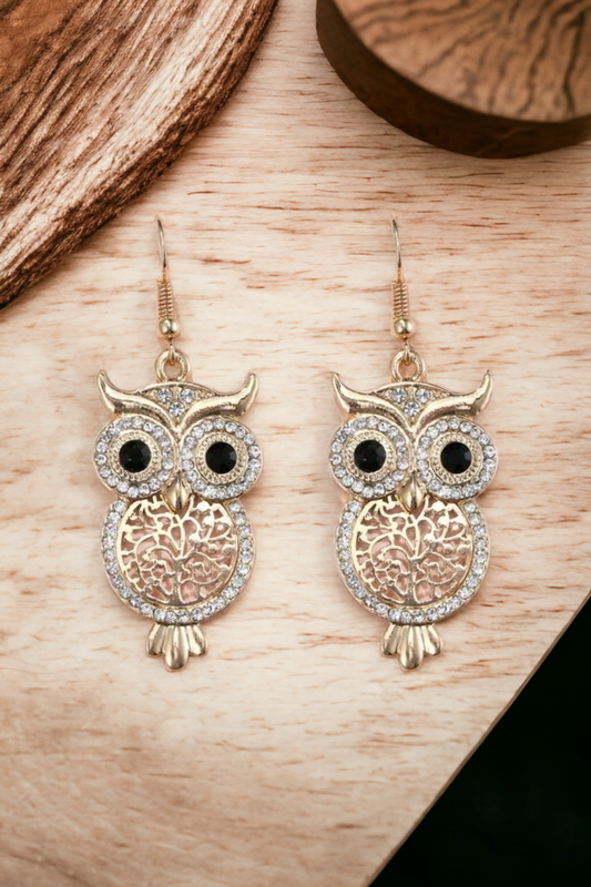 Wisdom owl earrings