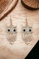 Wisdom owl earrings