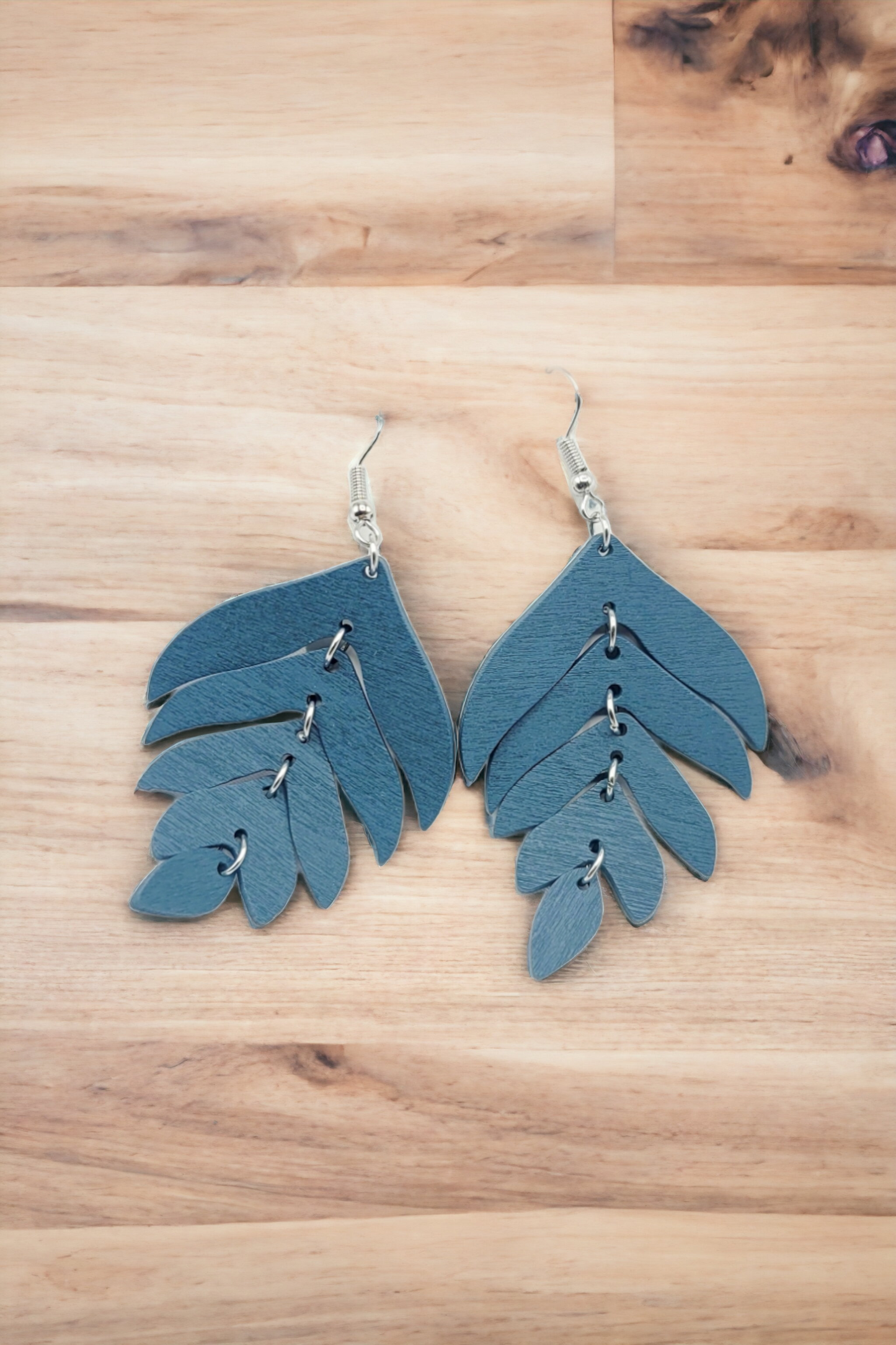 Native foliage earrings