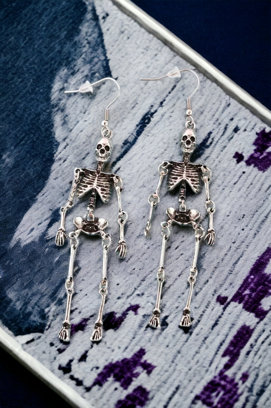 Skeleton dangle earrings