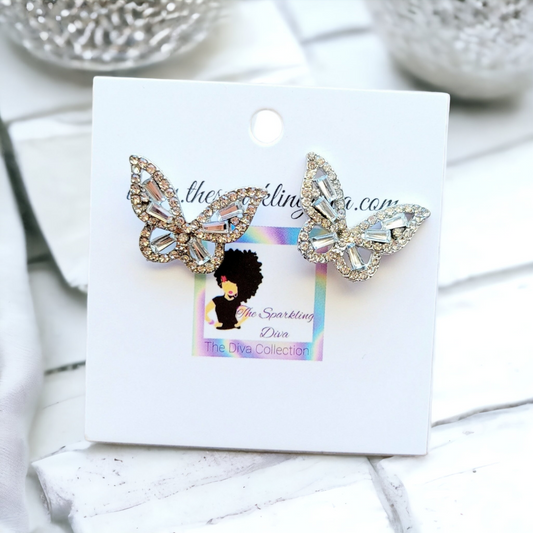 Glass Butterfly earrings
