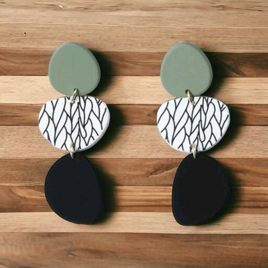 Stacked in your favor earrings