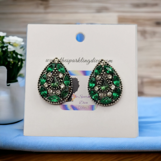 Green with envy earrings