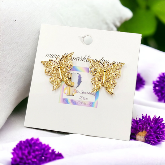 Flutter fly earrings