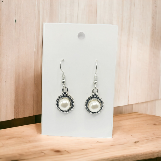 Victorian pearl earrings