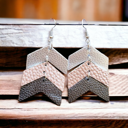 leatherette earrings