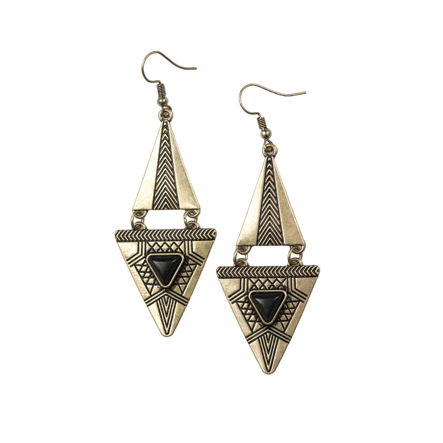 El Paso Edge - Brass Earrings