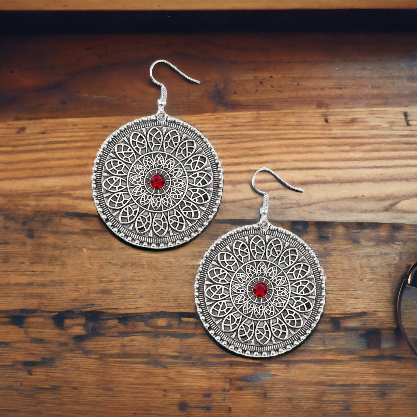 WHEEL and Grace - Red earrings