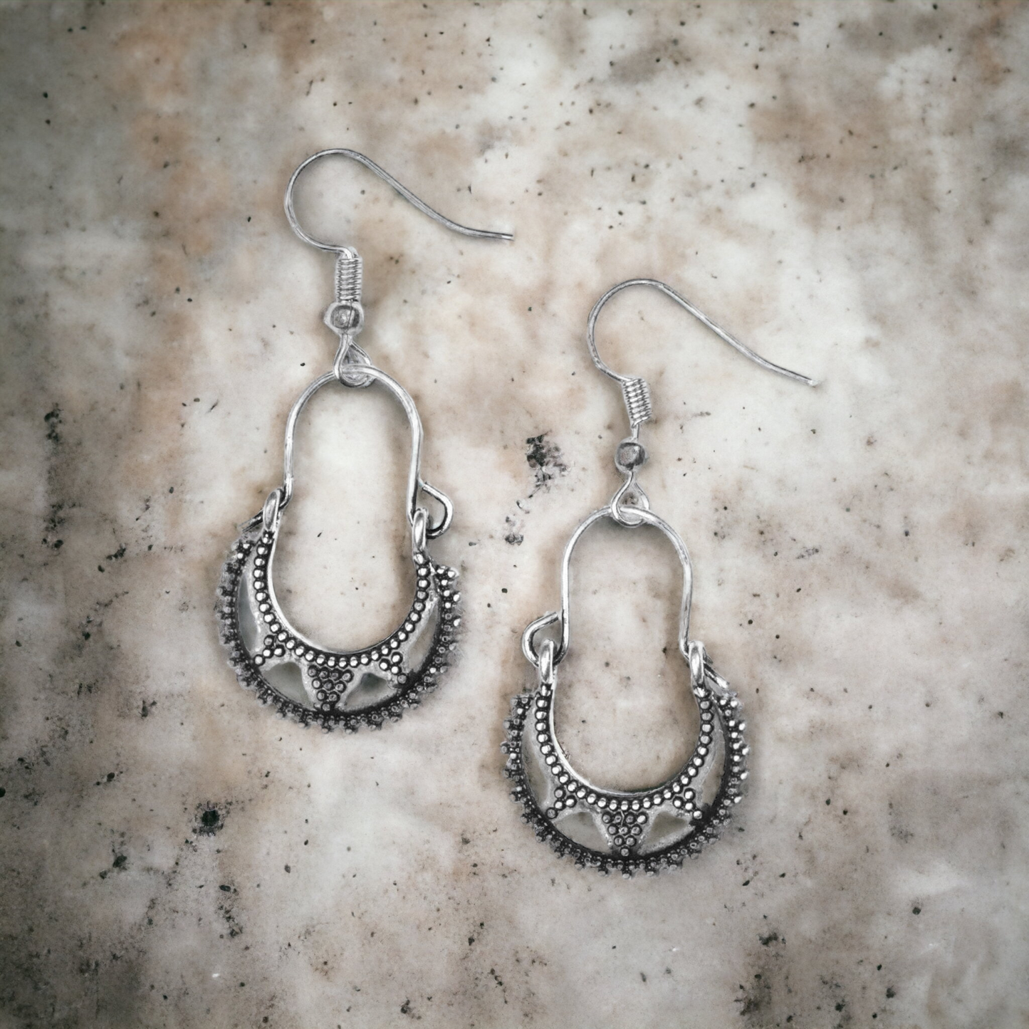 Industrially Indigenous - Silver earrings