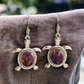 Turtle drop earrings