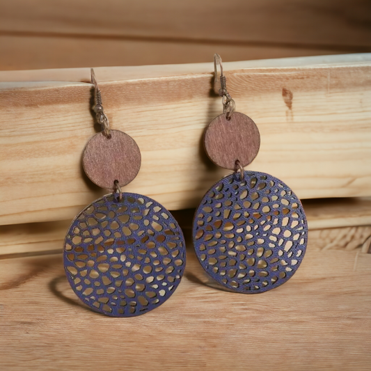 Lattice work earrings