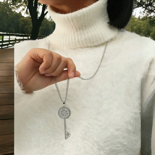 Love is the key necklace