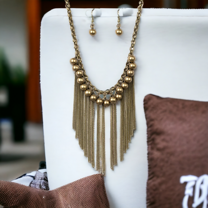 Powerhouse Prowl - Brass necklace