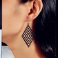 Hollow out geometric drop earrings