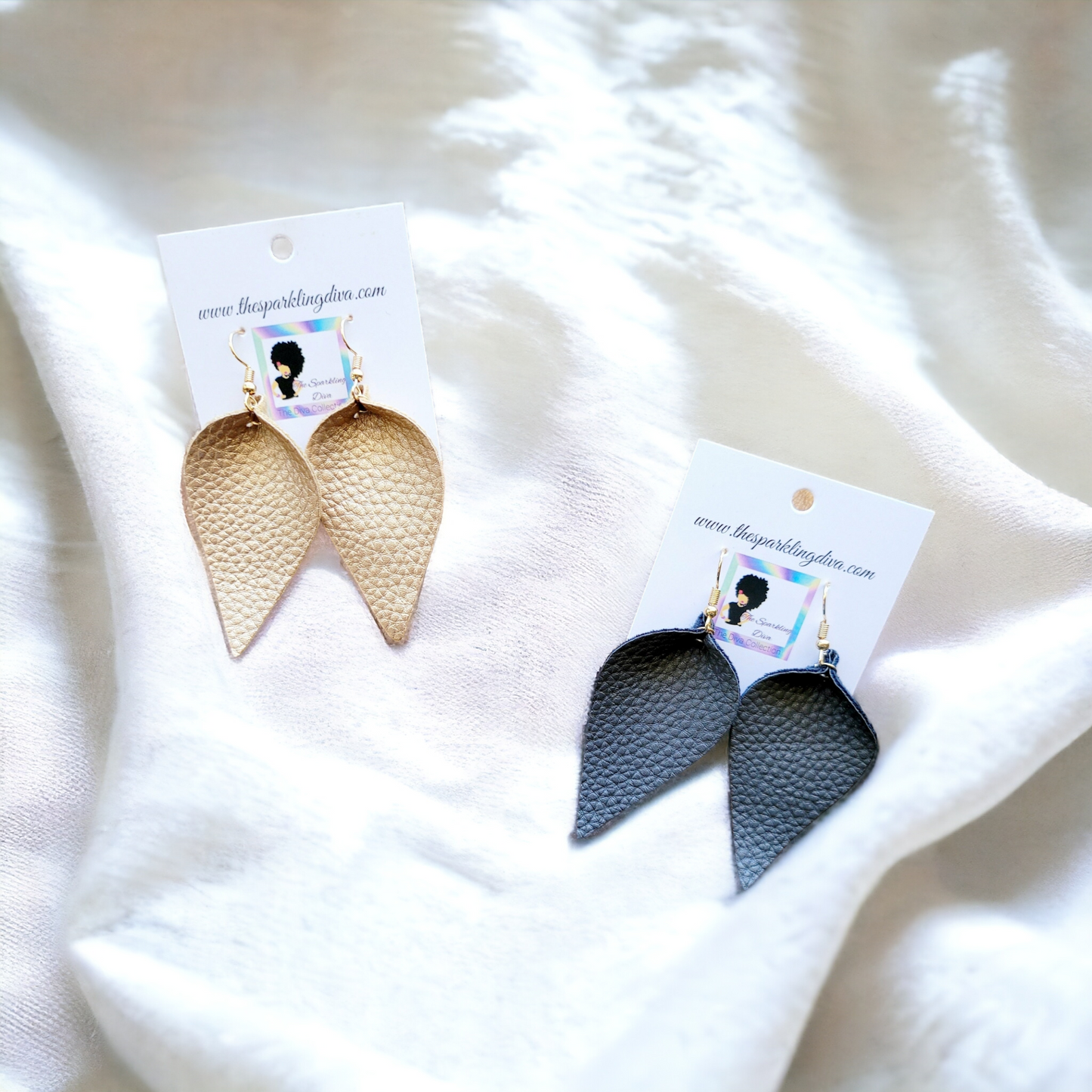 Leatherette earrings