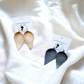 Leatherette earrings