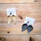 Leatherette earrings