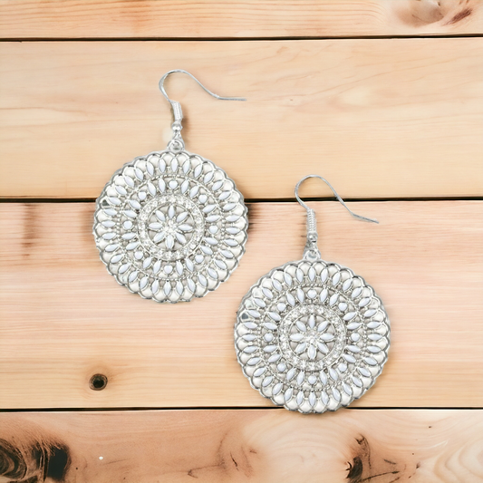 PINWHEEL and Deal - Silver earrings