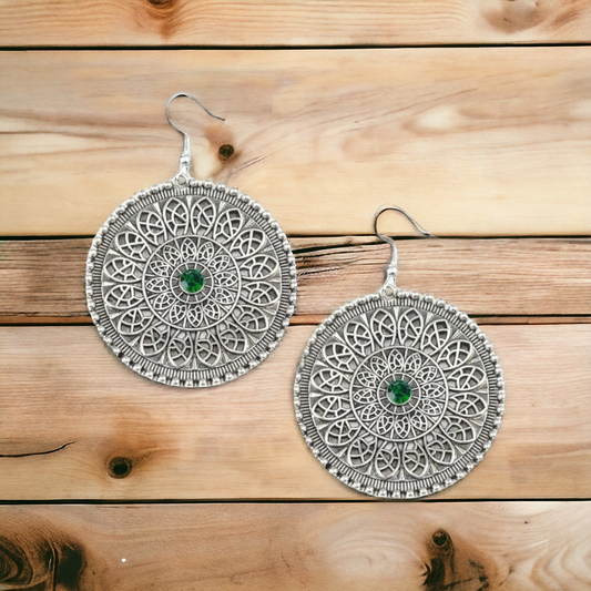 WHEEL and Grace - Green earrings