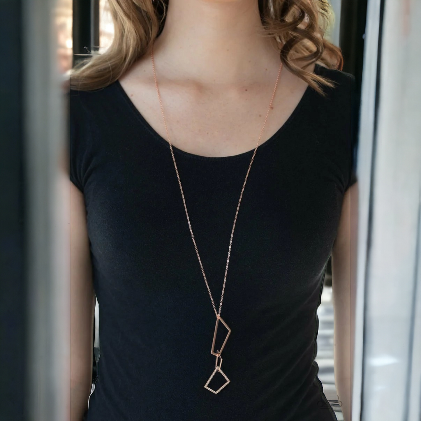 Shapely Silhouettes - Copper necklace