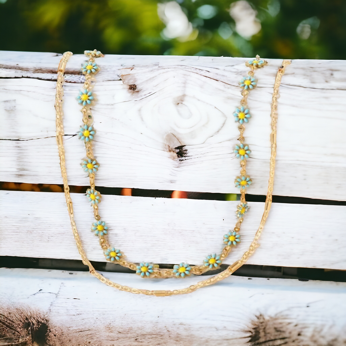 Brighter days layered necklace