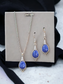 Blue advantage necklace set