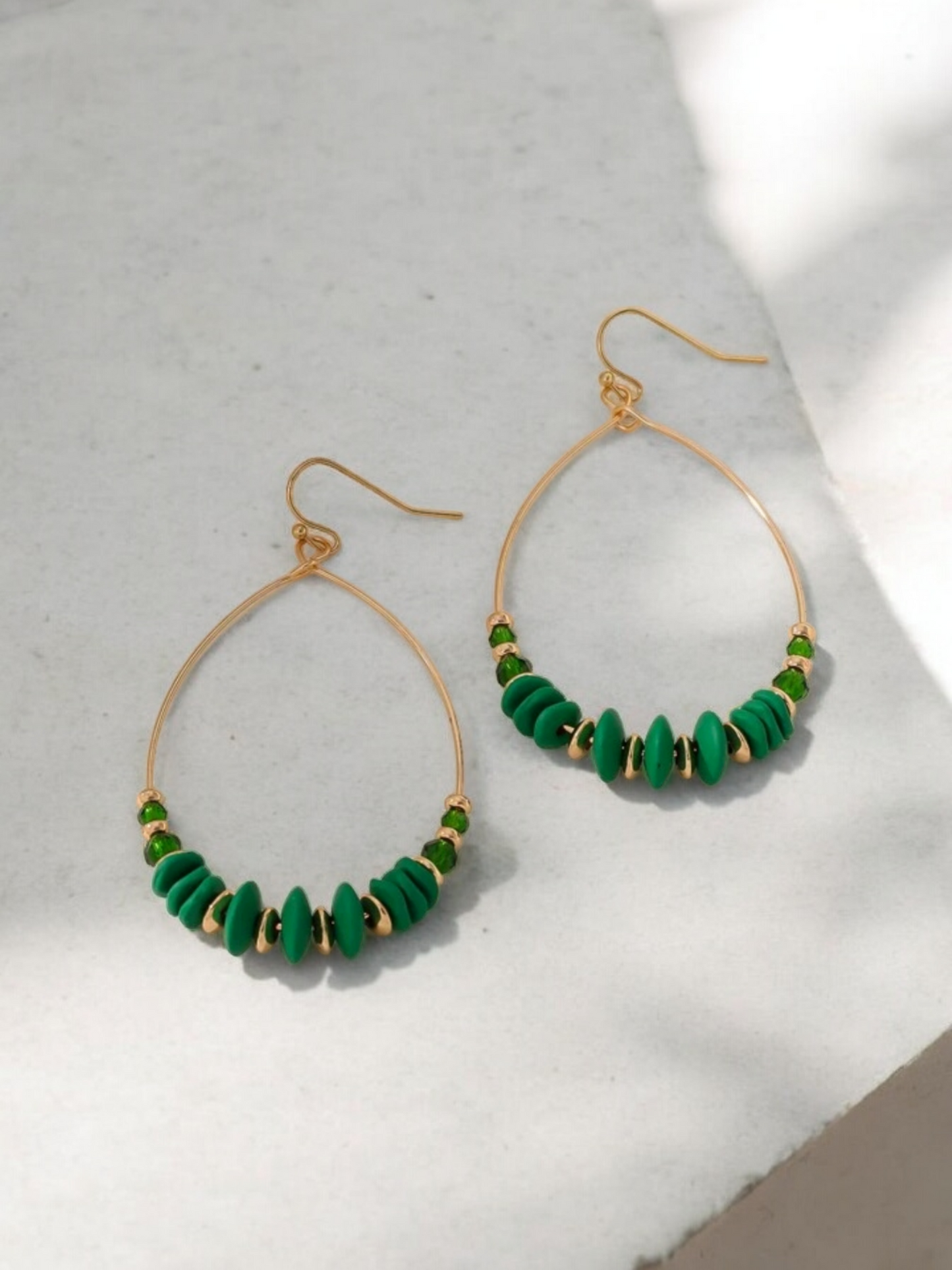 Greenstone beauty earrings