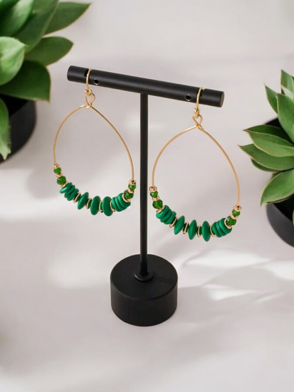 Greenstone beauty earrings