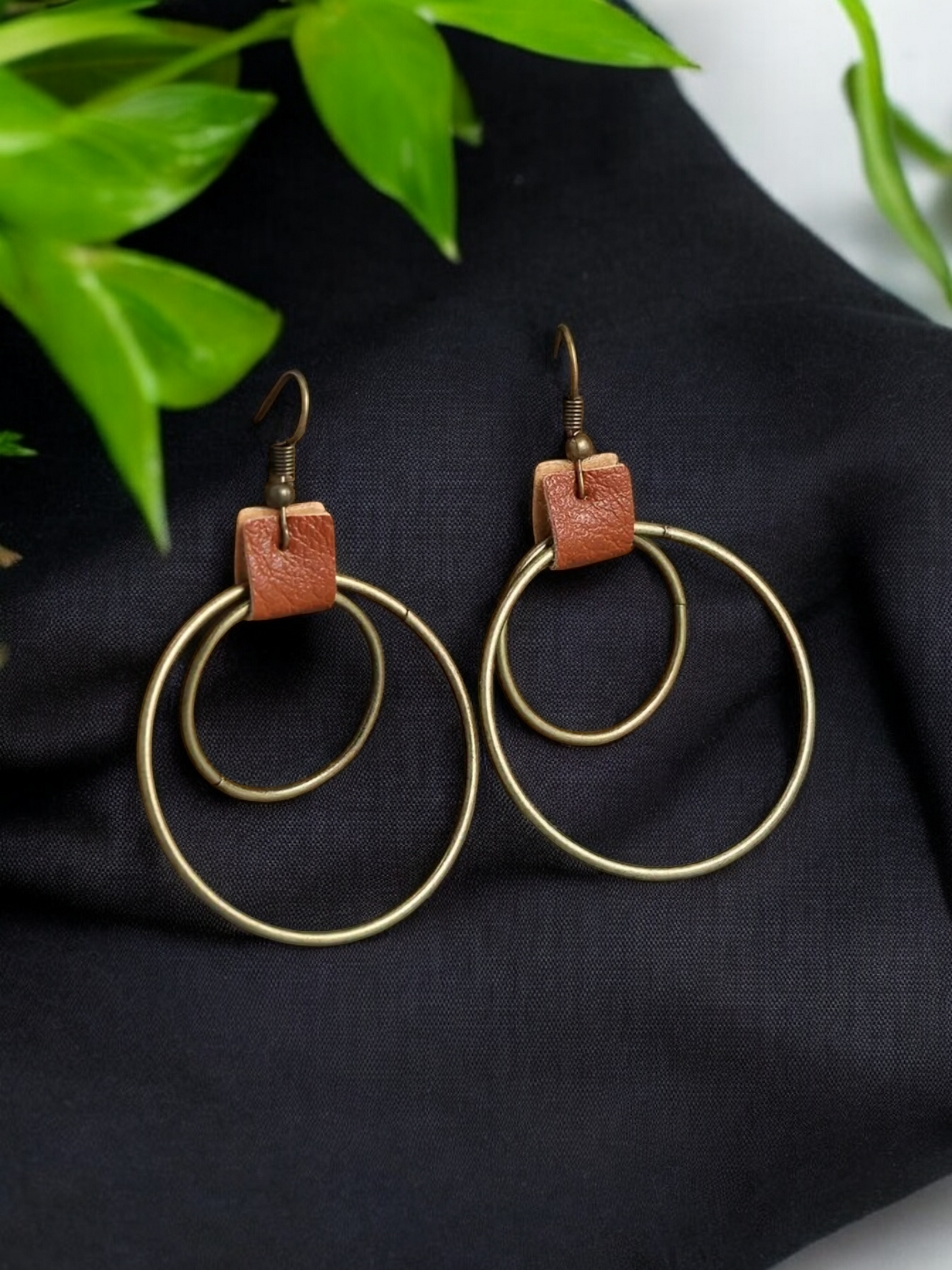 Strapped earrings