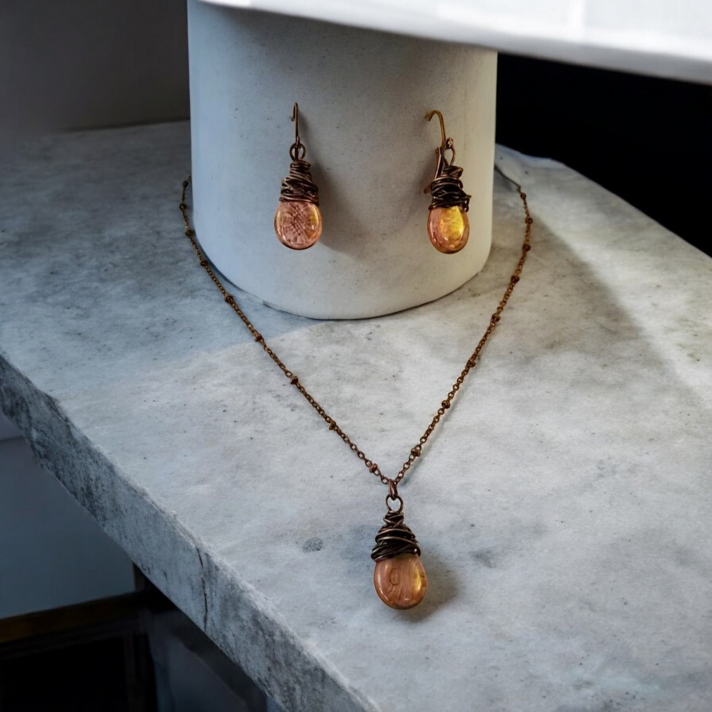 Copper wonder necklace set