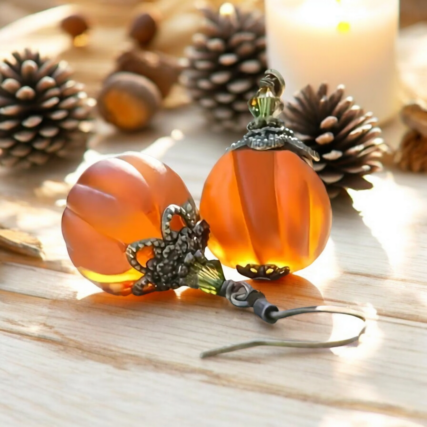 Your pumpkin awaits earrings