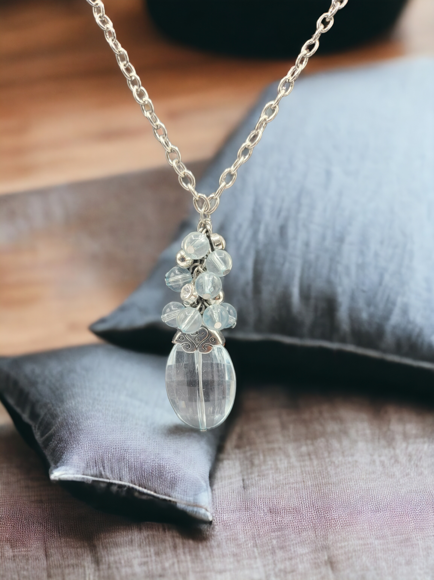 The blue cascade necklace