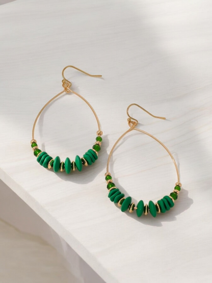 Greenstone beauty earrings