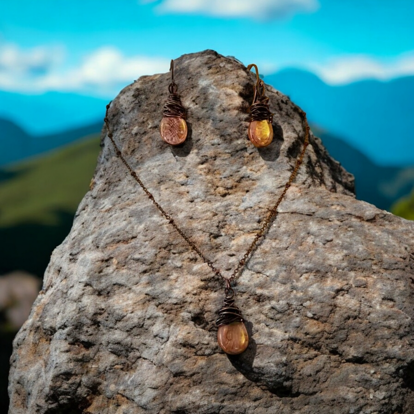 Copper wonder necklace set