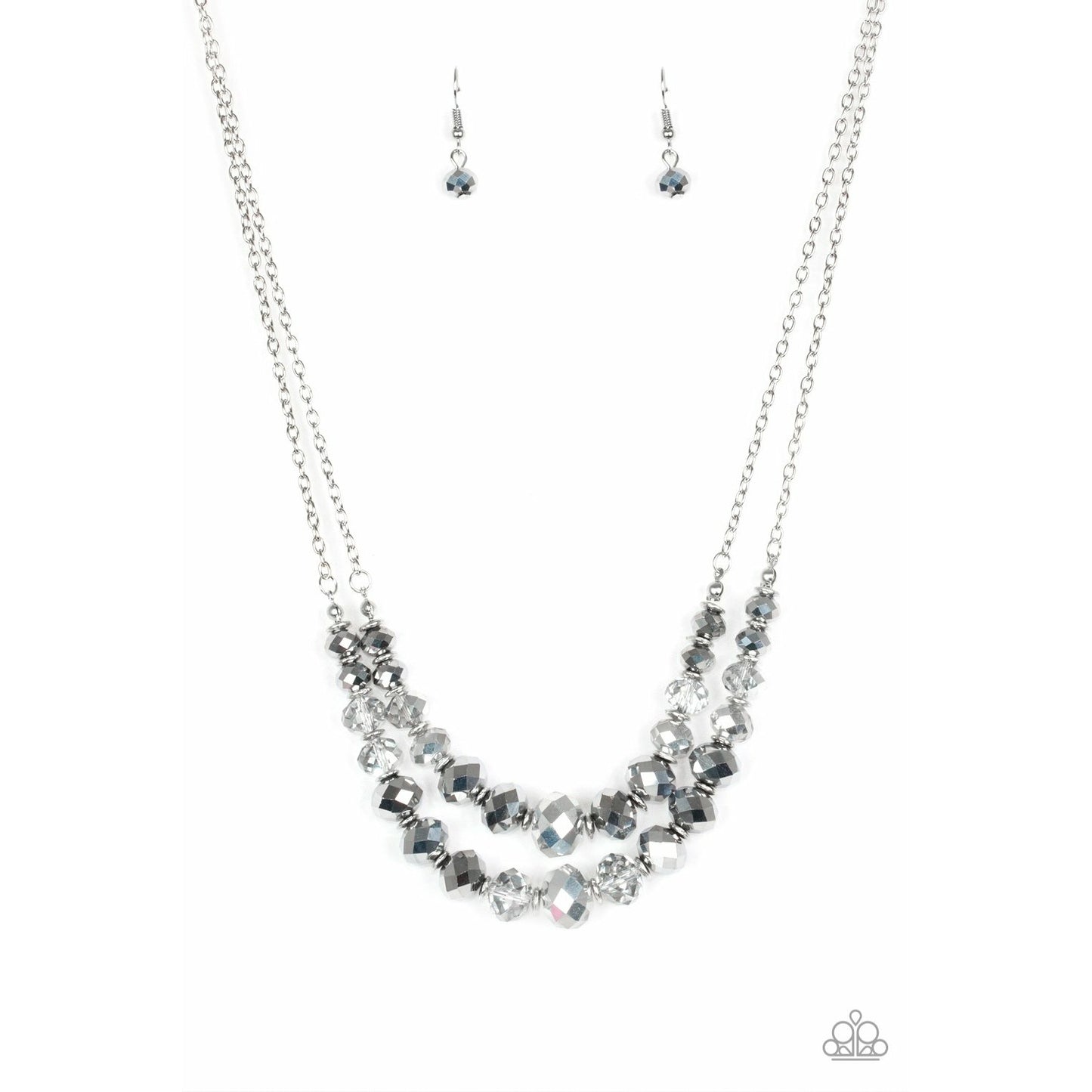 Strikingly Spellbinding - Silver necklace