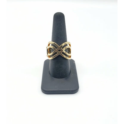 Golden ribbons ring