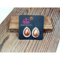 Old Hollywood Opulence - Brown clip-on earrings