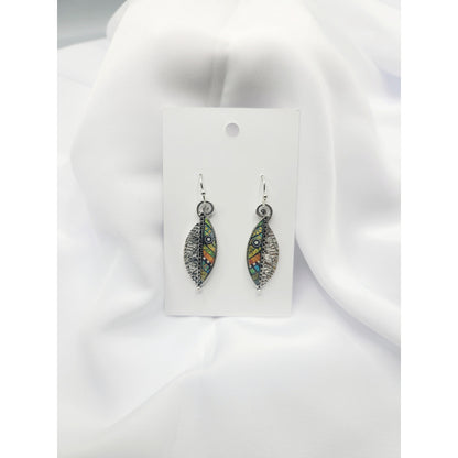 Jazzy leaf earrings