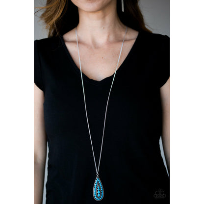 Tiki Tease - Blue necklace